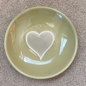 Creative CoOp Heart Design Ceramic Plate